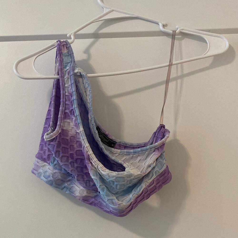 Purple, Blue and white work-out set